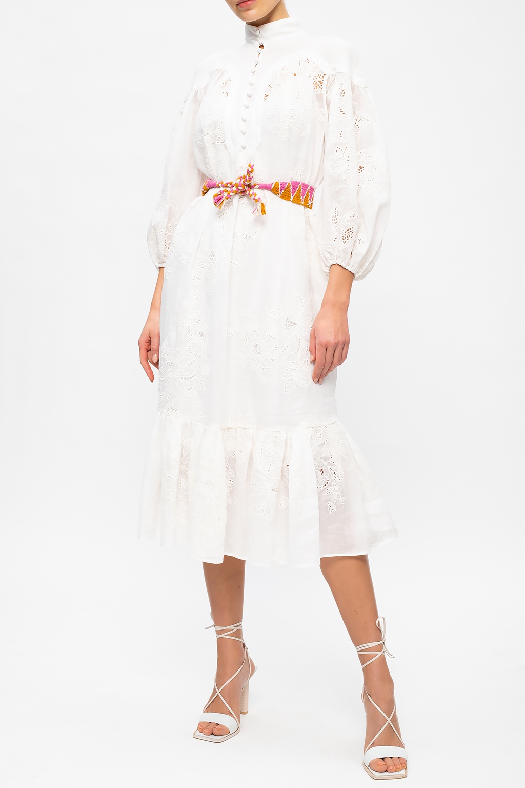 Zimmermann white embroidered clearance dress